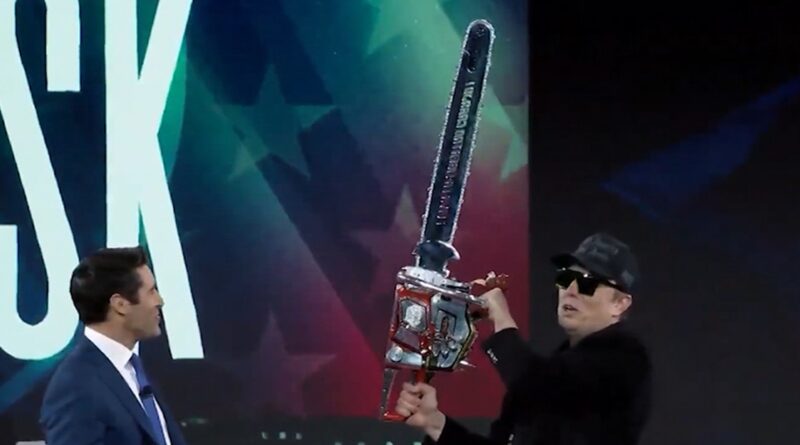 Elon Musk Swings Around Chainsaw at CPAC, Chopping Through Bureaucracy