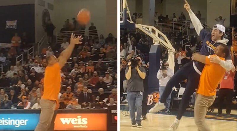 Alex Rodriguez Makes Halfcourt Shot, Wins Student $10K