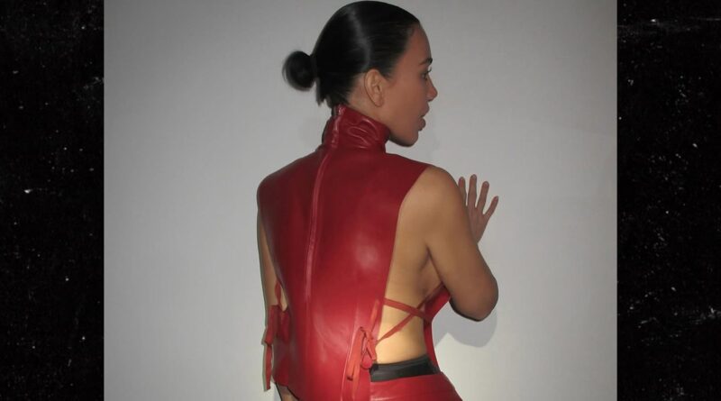 Kim Kardashian Bares Tight Leather Ensemble in New Photos