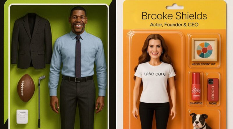 Famous Figurines … Celebs Take on the Viral A.I. Box Doll Trend
