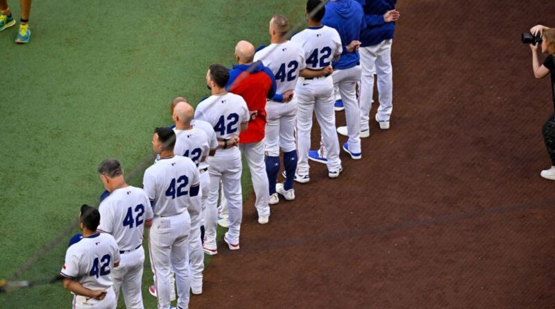 MLB honors Robinson: ‘Keeping his legacy burning’