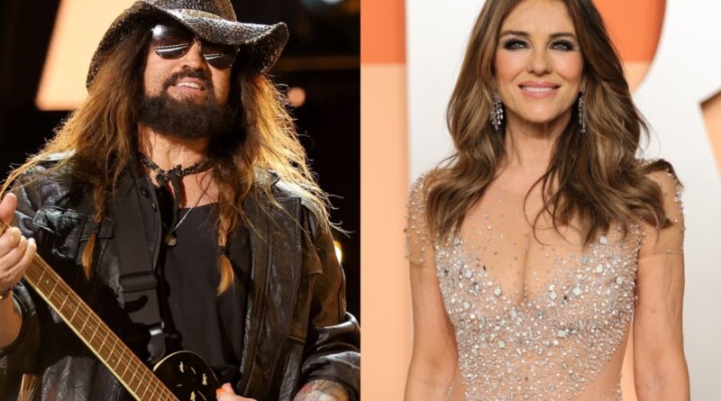Billy Ray Cyrus & Elizabeth Hurley Share a Kiss in Instagram Easter Photo
