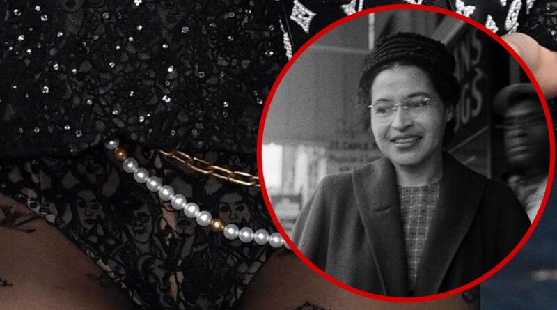 BLACKPINK’s Lisa Appears to Have Rosa Parks’ Face on Undies at Met Gala