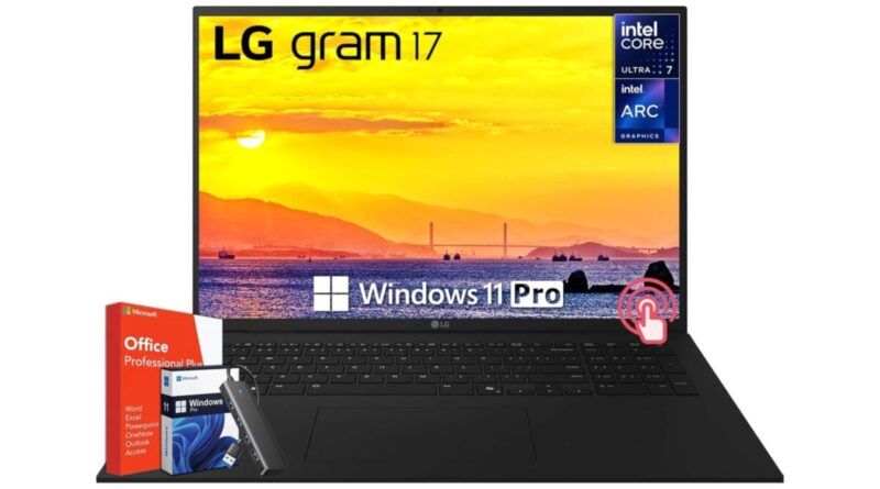 LG Gram 17 Touchscreen Laptop Copilot+ PC Is $3,000 Off, This 5-Star 2025 Model at 60% Off Is Going Fast