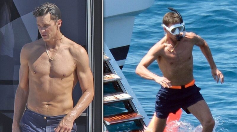 Tom Brady Goes Swimming Off Coast of Ibiza
