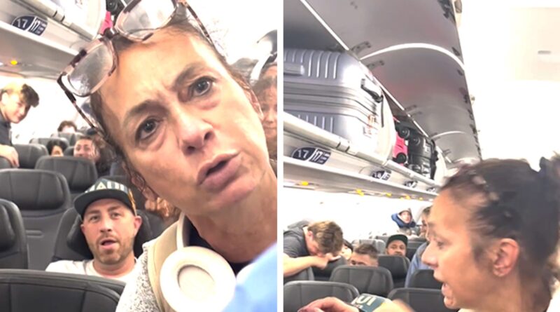 Woman Goes Off on Plane Passengers Calling Her ‘Karen,’ on Video