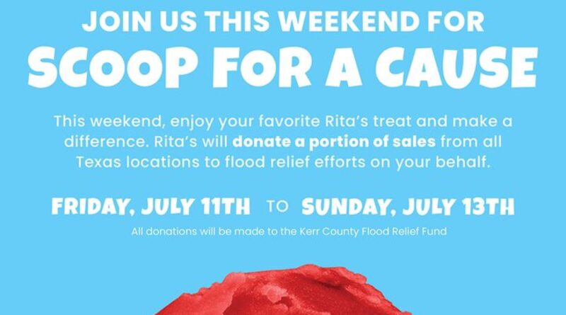 Rita’s to Support Texas Flood Relief with Statewide Weekend Giveback