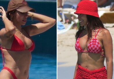 Singer Anitta Swims Through Spain in Red-Hot Bikini Shots