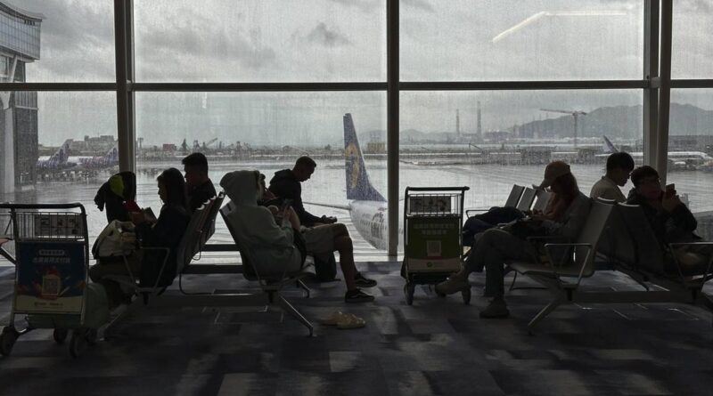 Typhoon Wipha causes flight disruptions in Hong Kong