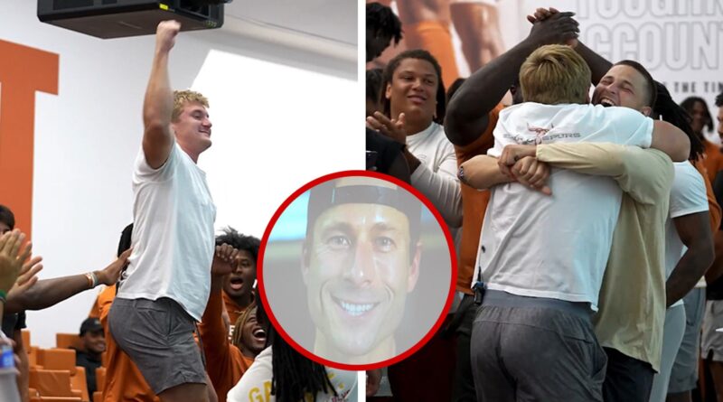 Glen Powell Helps Award UT Longhorns Football Scholarship To Walk-On