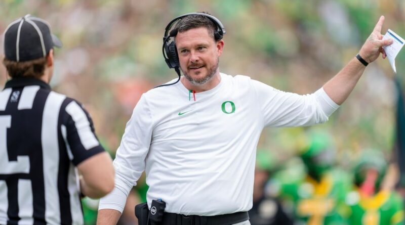Ducks dominate after Gundy ‘pours gas on fire’