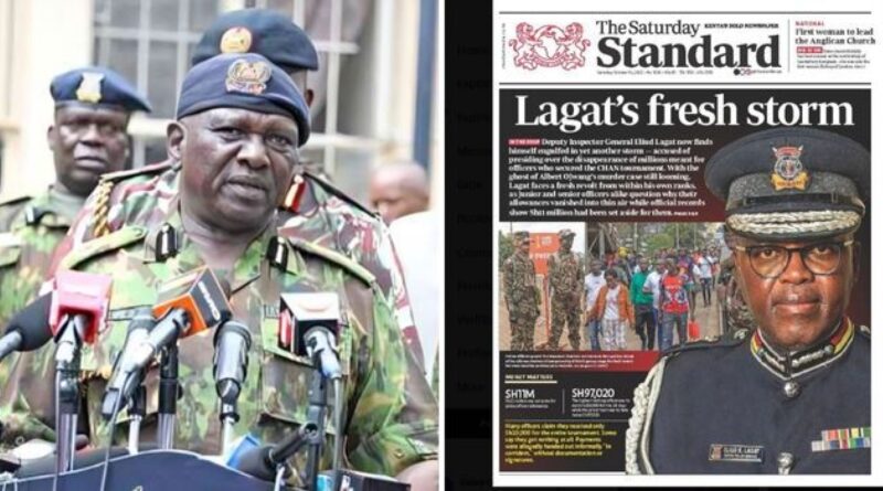 NPS Responds to Standard’s Claim Lagat Behind Missing Police CHAN Millions