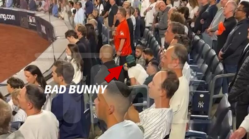 Bad Bunny Remains Seated During ‘God Bless America’ at Yankees Game