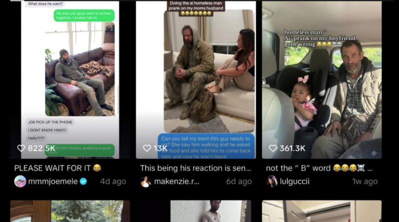 Police Say People Keep Calling 911 Over an ‘AI Homeless Man’ TikTok Prank
