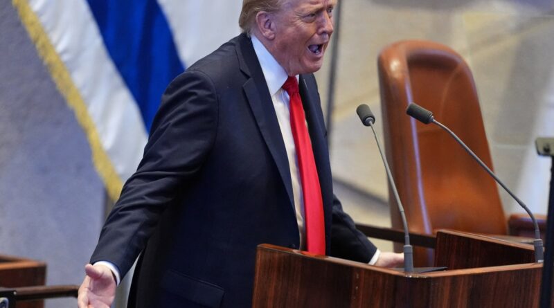 What Trump said and did not say at the Knesset