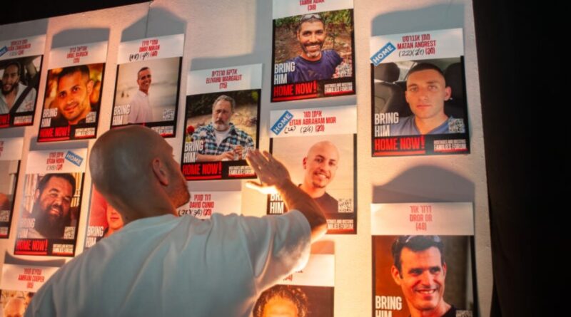 Release of Israeli hostages celebrated at Oct. 7 exhibit in Boston