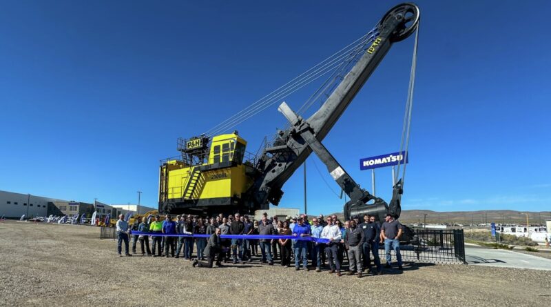 Giant P&H Electric Rope Shovel Travels to New Home for Komatsu Monument