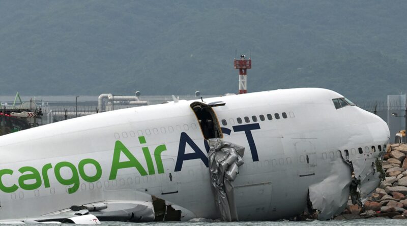 2 Dead After Cargo Plane Veers Off Runway at Hong Kong Airport