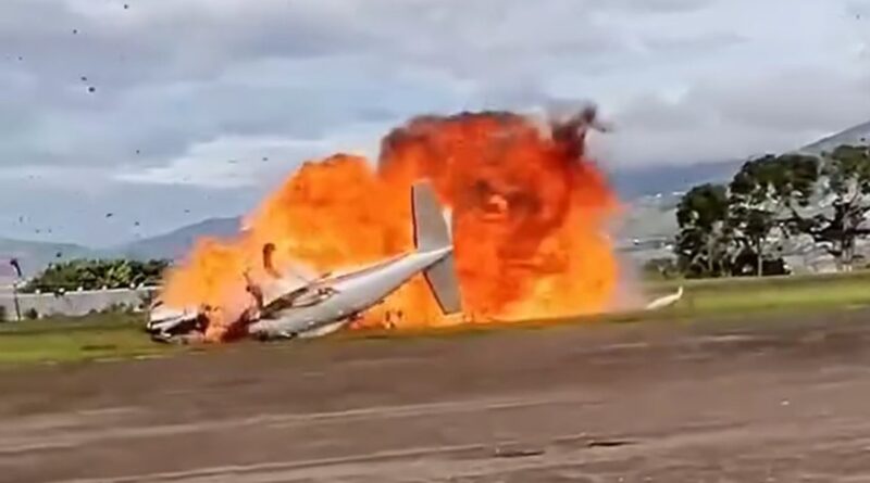 Plane Crashes, Explodes Immediately After Takeoff, on Camera