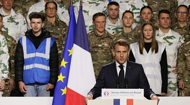 French president unveils voluntary military service from next year