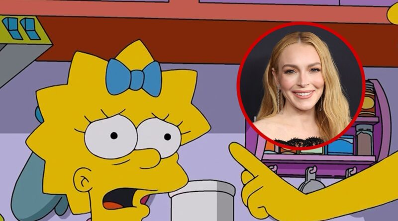 Lindsay Lohan Posts Teaser of Her Debut as Future Maggie on ‘The Simpsons’