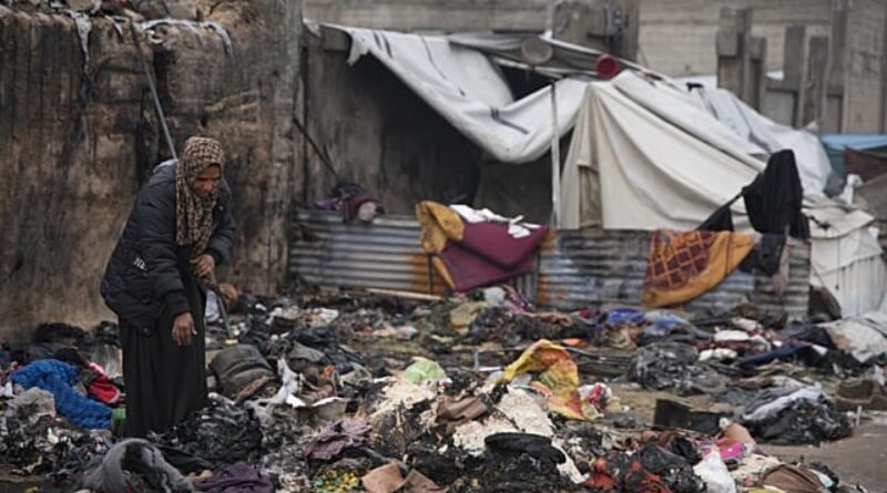 A displaced grandmother and her grandson burn to death in Gaza tent fire