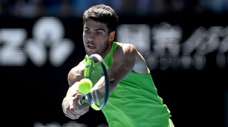 Alcaraz stays sharp, sweeps past game Moutet